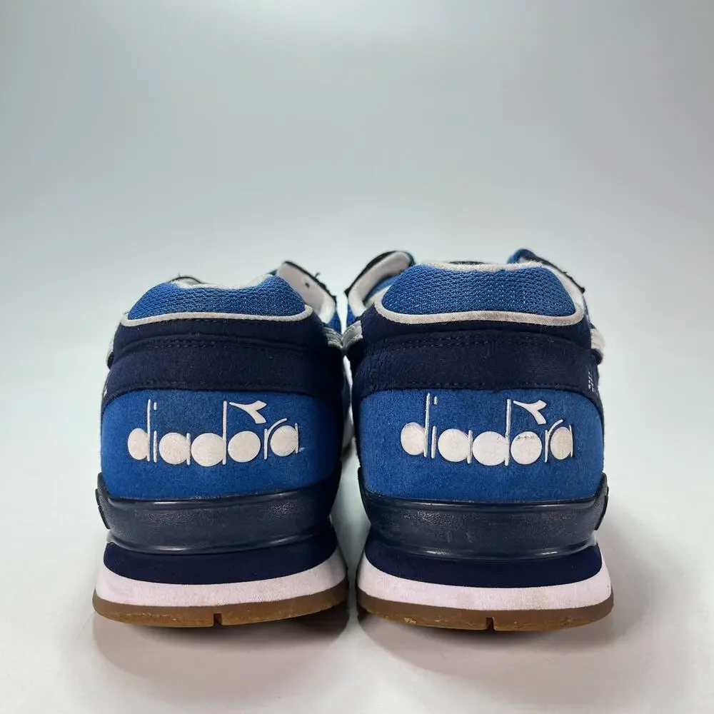 Diadora N.92 Blue White Retro Lifestyle Casual Low Top Sneakers Men's Size 12